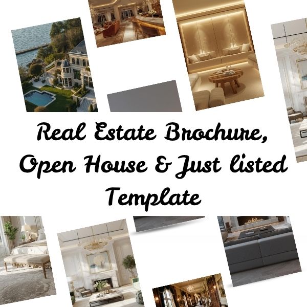 Professional Editable Real Estate Brochure, Just Listed & Open House Template